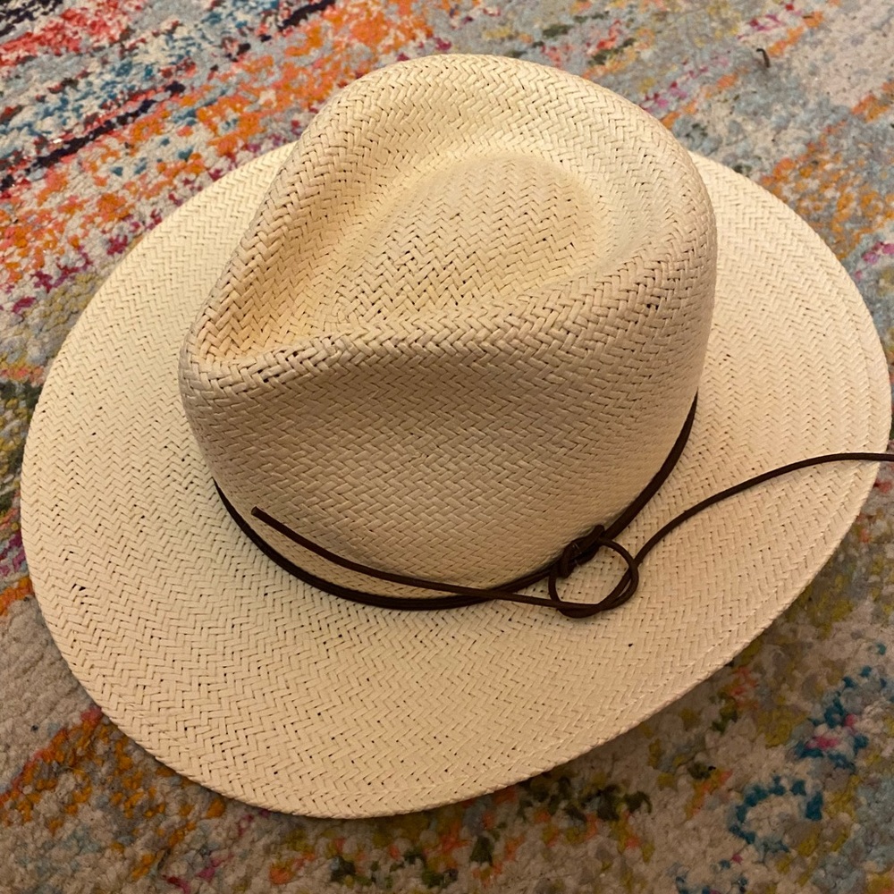 Rag & Bone Packable Straw Fedora Sun Hat